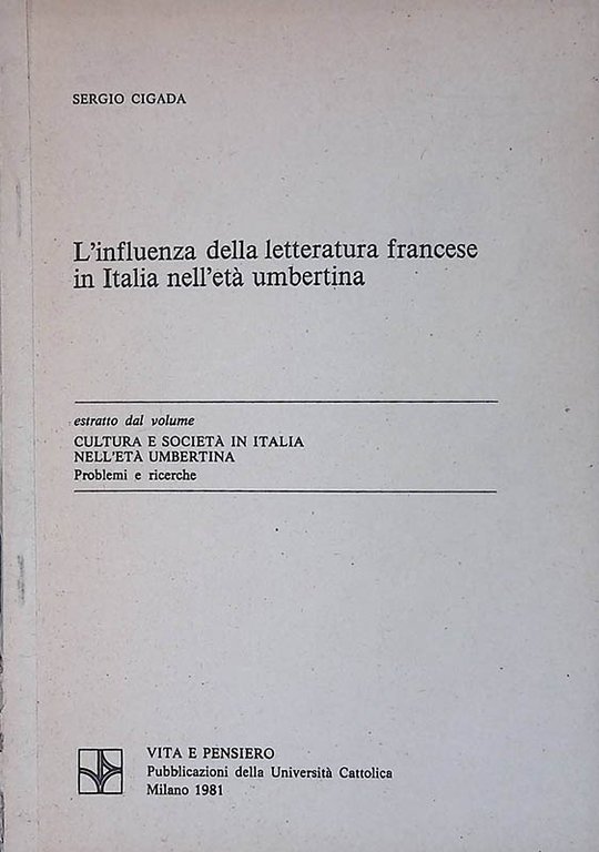 L'influenza della letteratura francese in Italia nell'età umbertina