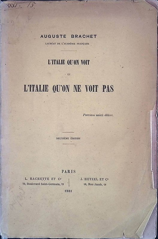 L'Italie qu'on voit et L'Italie qu'on ne voit pas | Immagine principale