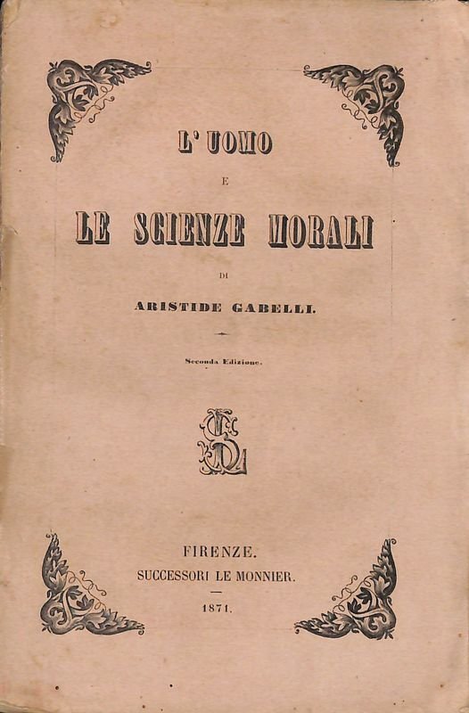 L'uomo e le scienze morali