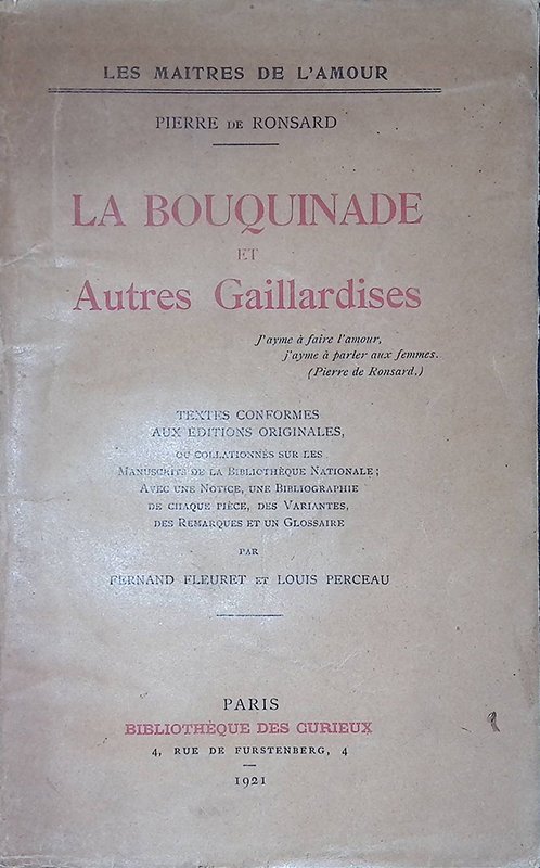 La bouquinade et autres Gaillardises