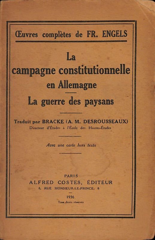 La campagne constitutionnelle en Allemagne. La guerre des paysans | Immagine principale