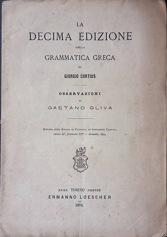 La decima edizione della grammatica greca