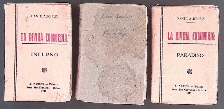 La Divina Commedia. Inferno - Purgatorio - Paradiso. TRE VOLUMI