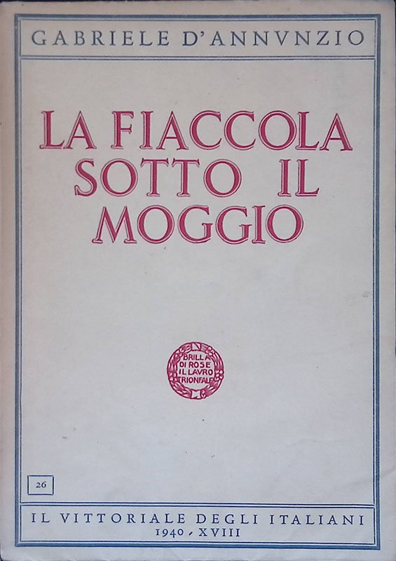 La fiaccola sotto il moggio