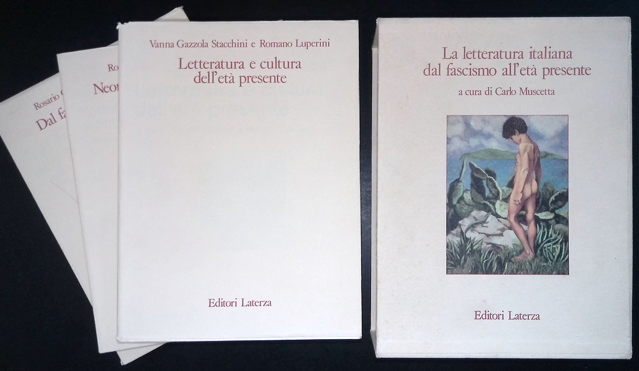 La letteratura italiana dal fascismo all'età presente. TRE VOLUMI