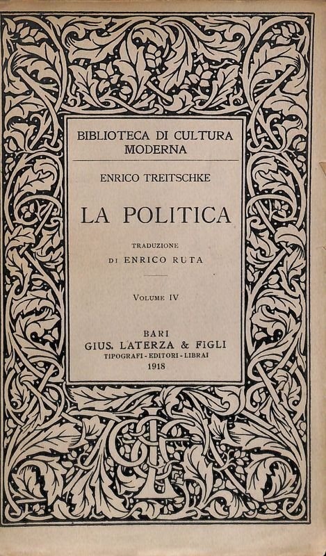La politica. Volume IV. L'Amministrazione dello Stato. Lo Stato nei … | Immagine principale