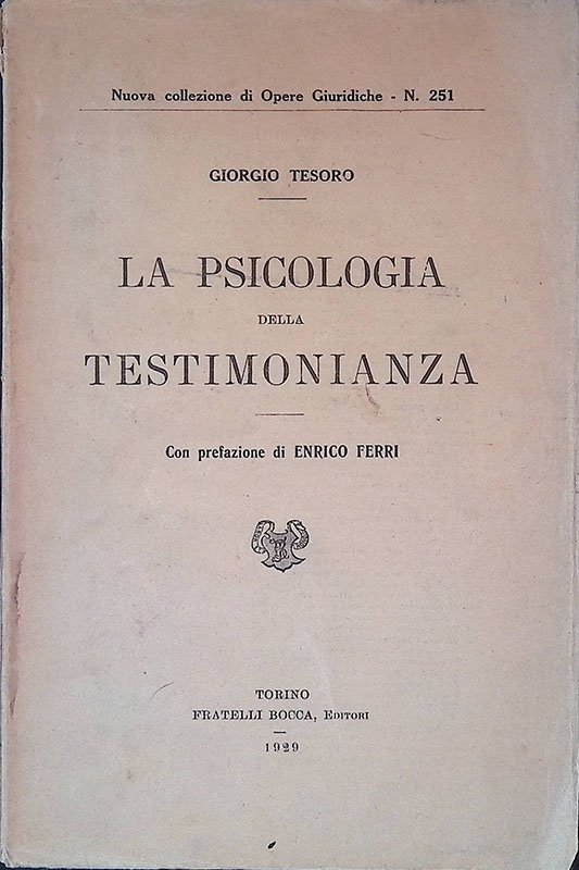 La psicologia della testimonianza