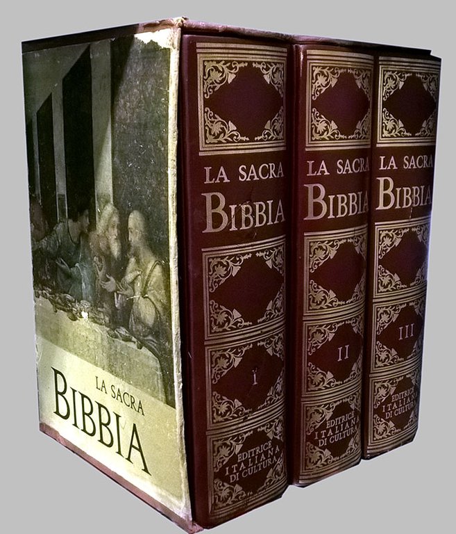 La Sacra Bibbia. Illustrata nel'arte italiana. 3 VOLUMI