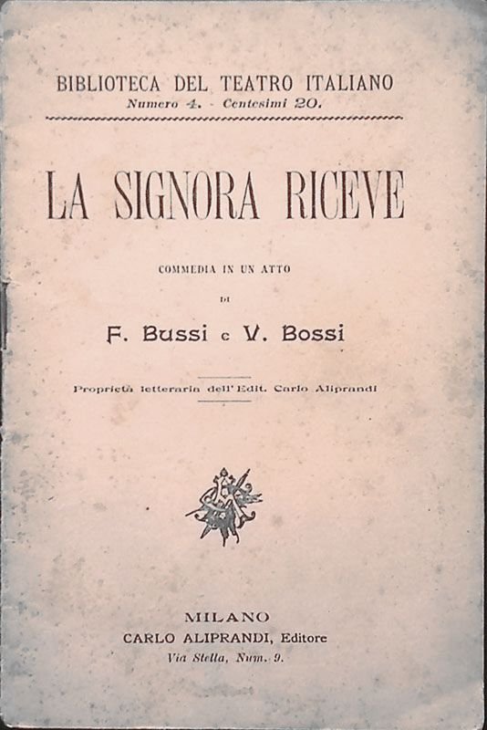 La signora riceve