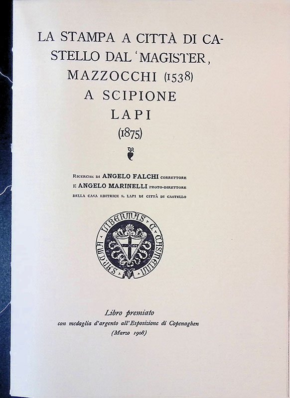 La stampa a Città di Castello dal Magister Mazzocchi 1538 …