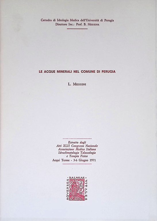 Le acque minerali nel comune di Perugia