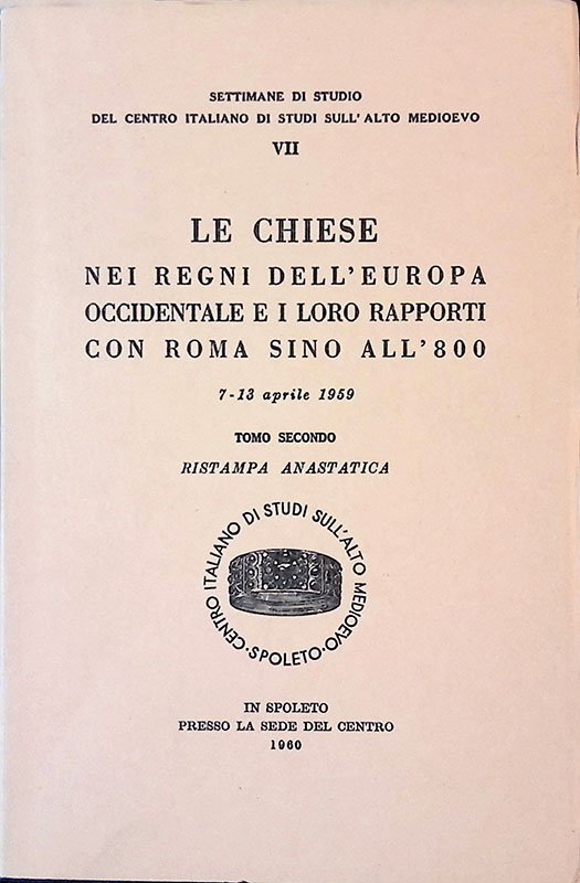 Le chiese nei regni dell'Europa occidentale e i loro rapporti …