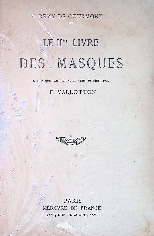 Le IIme livre des masques. Les masques au nombre de …