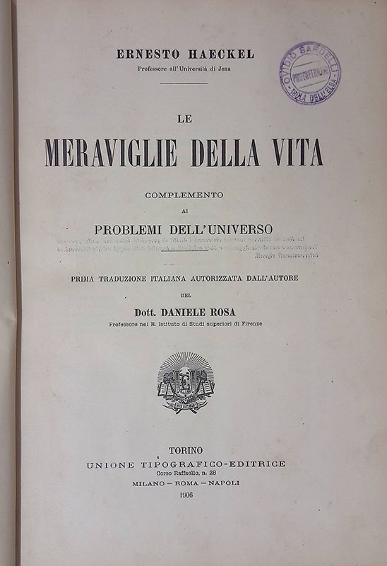 Le meraviglie della vita, complemento ai problemi dell'Universo