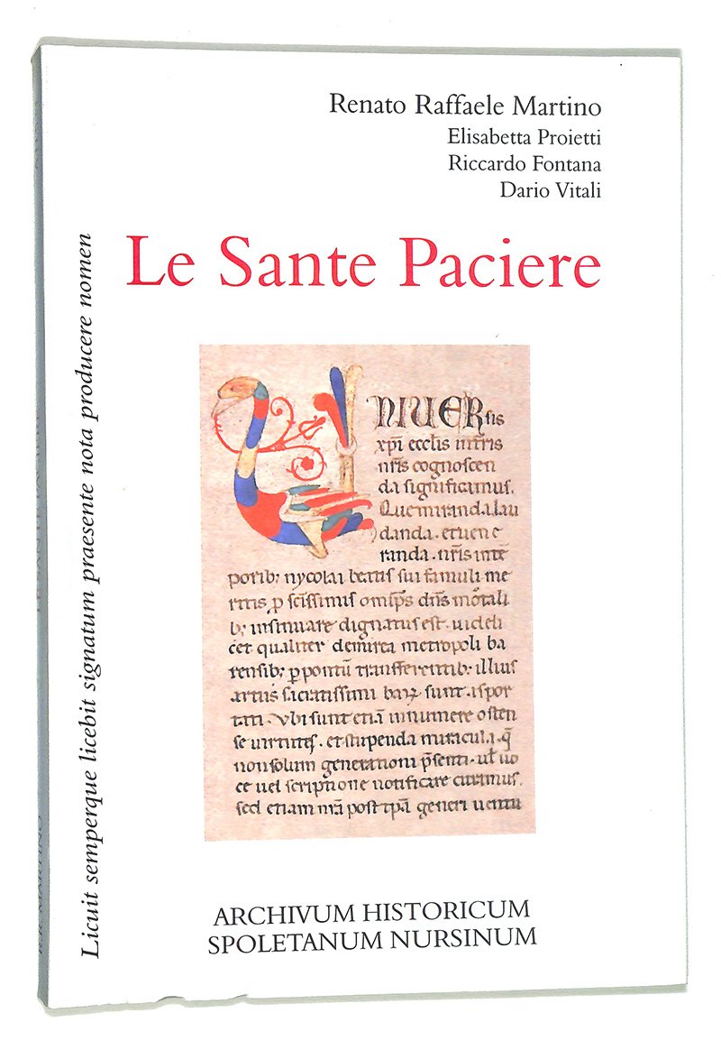 Le sante Paciere. Quaderno n.1 - Anno 2004.