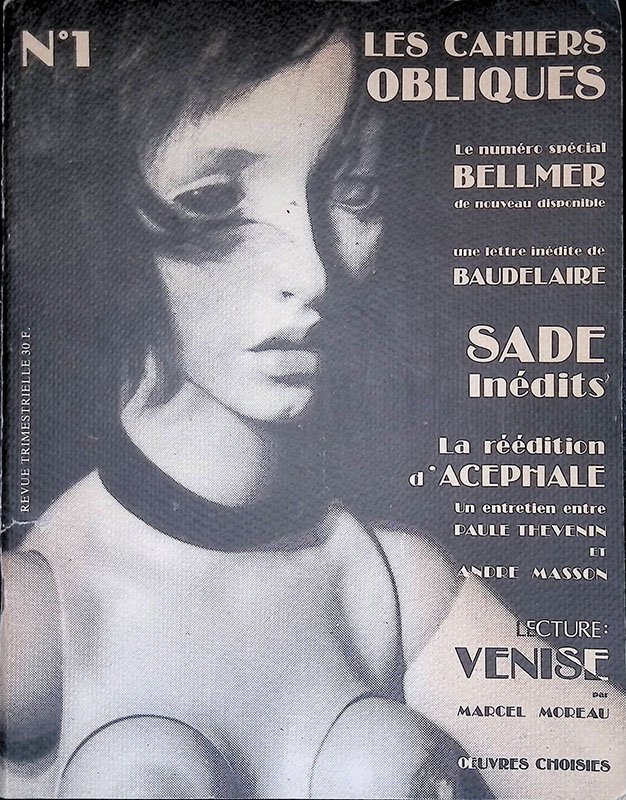 Les cahiers obliques. n.1 1980 | Immagine principale