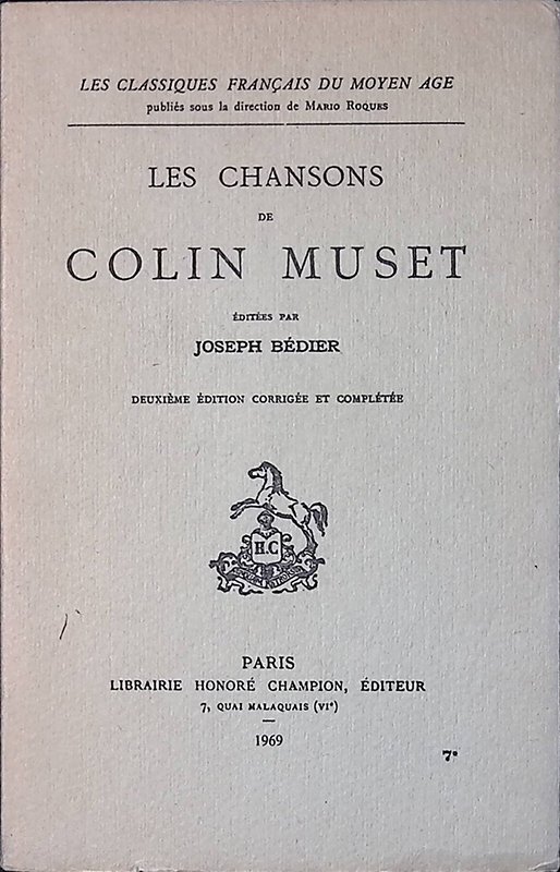 Les chansons de Colin Muset