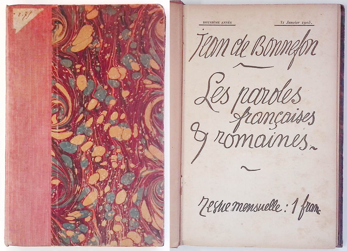 Les Paroles Francaises et Romaines. 10 numeri, anno 1905 | Immagine principale