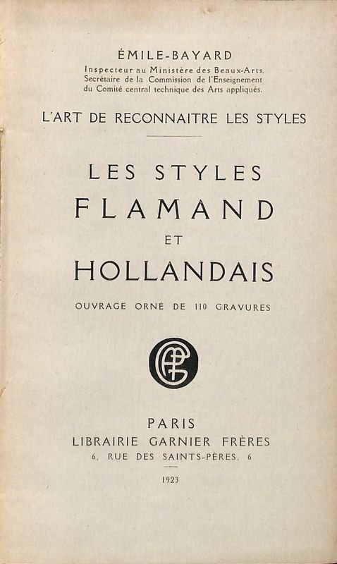 Les Styles Flamand et Hollandais