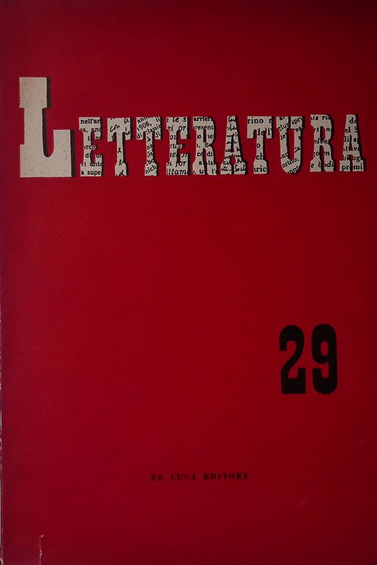 Letteratura 29. Anno V settembre-ottobre 1957 | Immagine principale