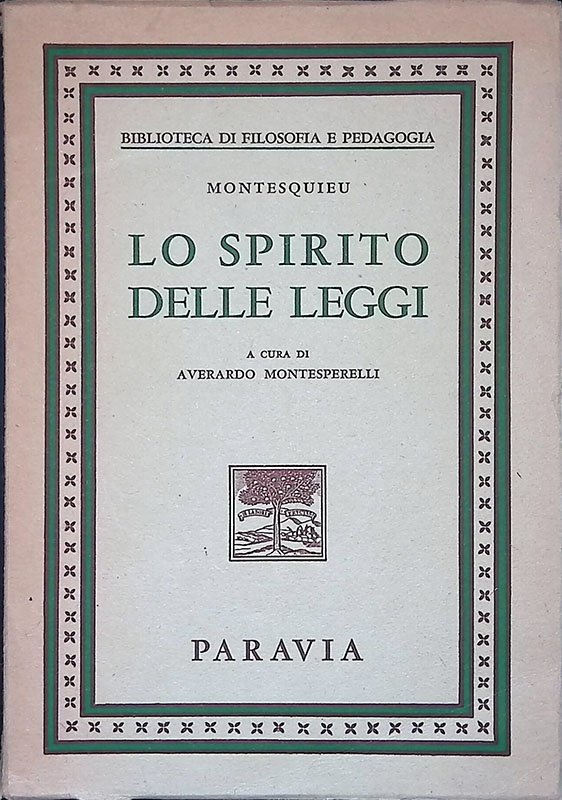 Lo spirito delle leggi