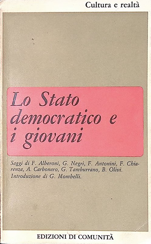 Lo stato democratico e i giovani