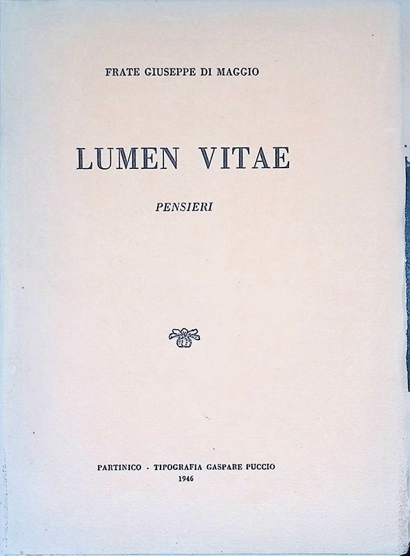 Lumen Vitae. Pensieri