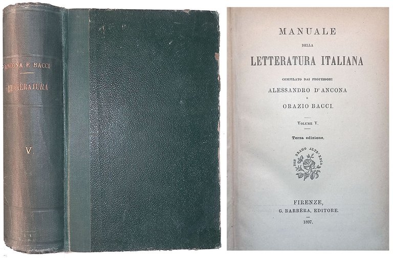 Manuale della letteratura italiana. Vol. V