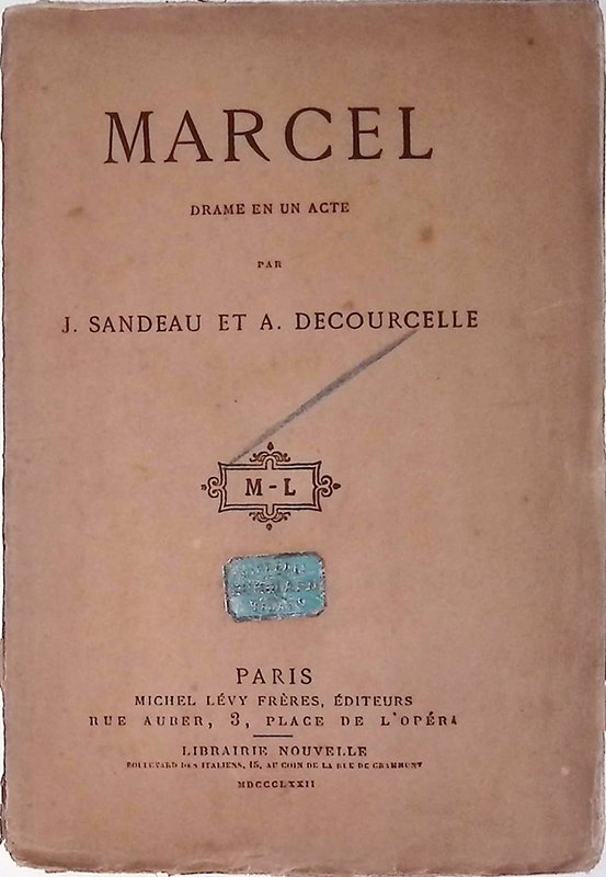 Marcel. Drame en un acte | Immagine principale