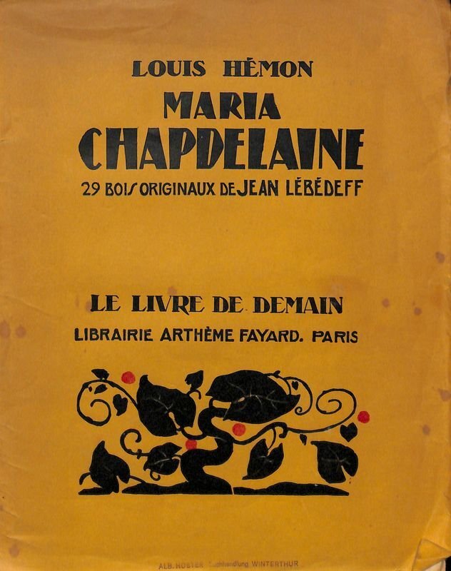 Maria Chapdelaine, recit du Canada Francais