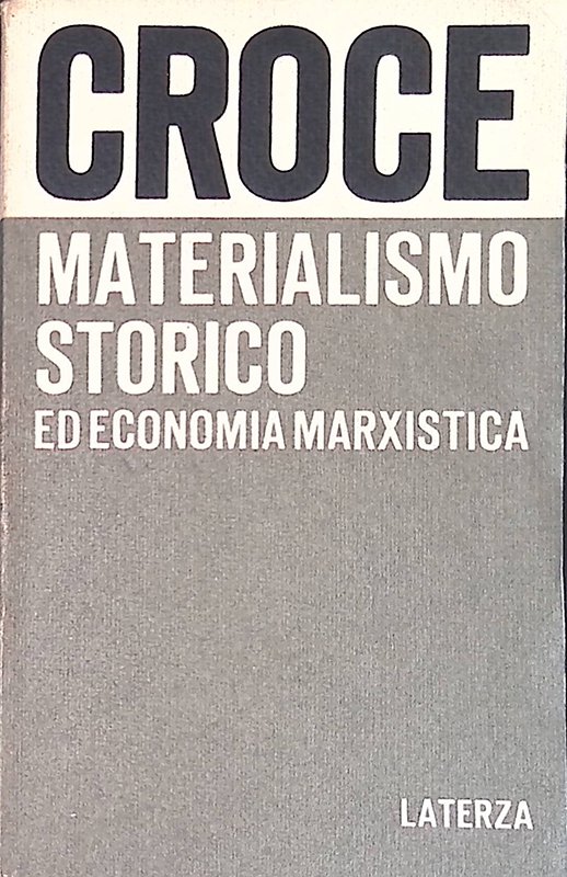 Materialismo storico ed economia marxistica