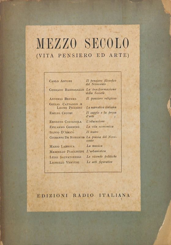 Mezzo secolo. Vita pensiero ed arte | Immagine principale