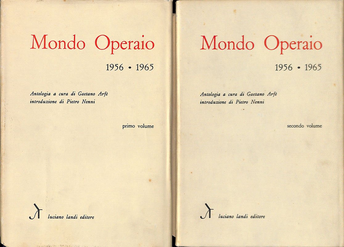 Mondo operaio 1956-1965. 2 Volumi | Immagine principale