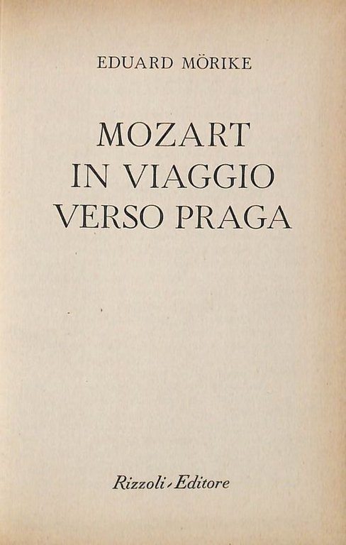 Mozart in viaggio verso Praga