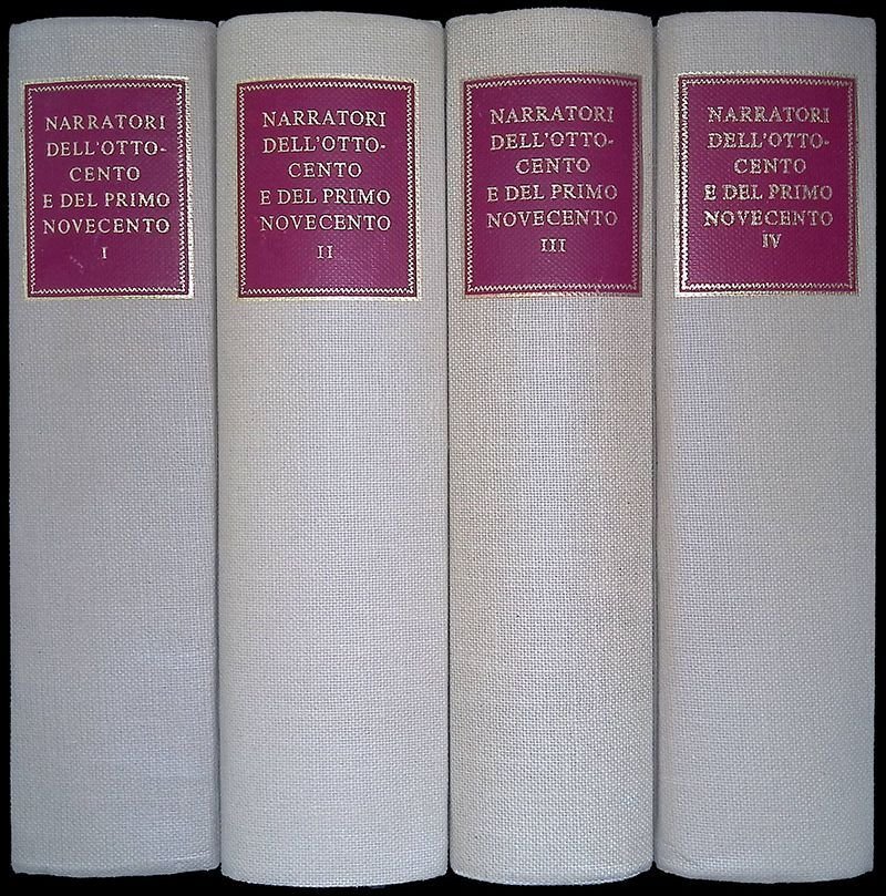 Narratori dell'Ottocento e del primo Novecento. Tomo I-II-III-IV. 4 VOLUMI | Immagine principale
