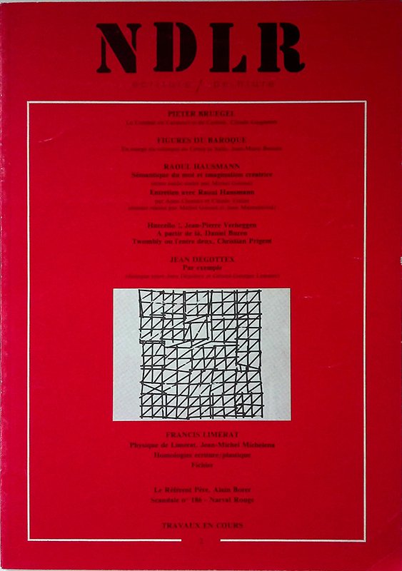 NDLR. ecriture - peinture. N.2 automne 1976 | Immagine principale