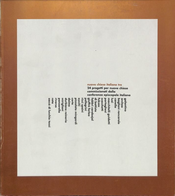 Nuove chiese italiane tre. 24 progetti per nuove chiese commissionati … | Immagine principale