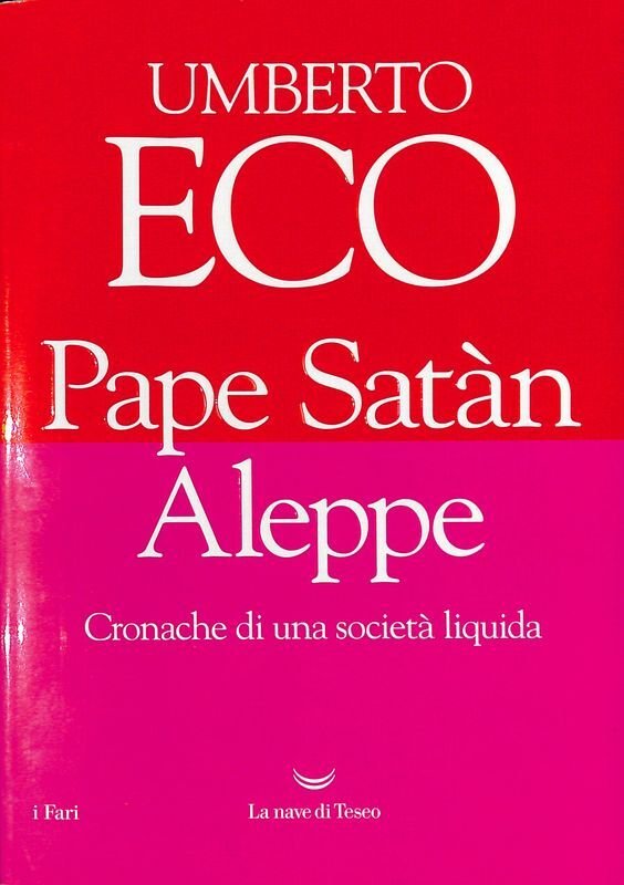 Pape Satàn Aleppe. Cronache di una società liquida | Immagine principale