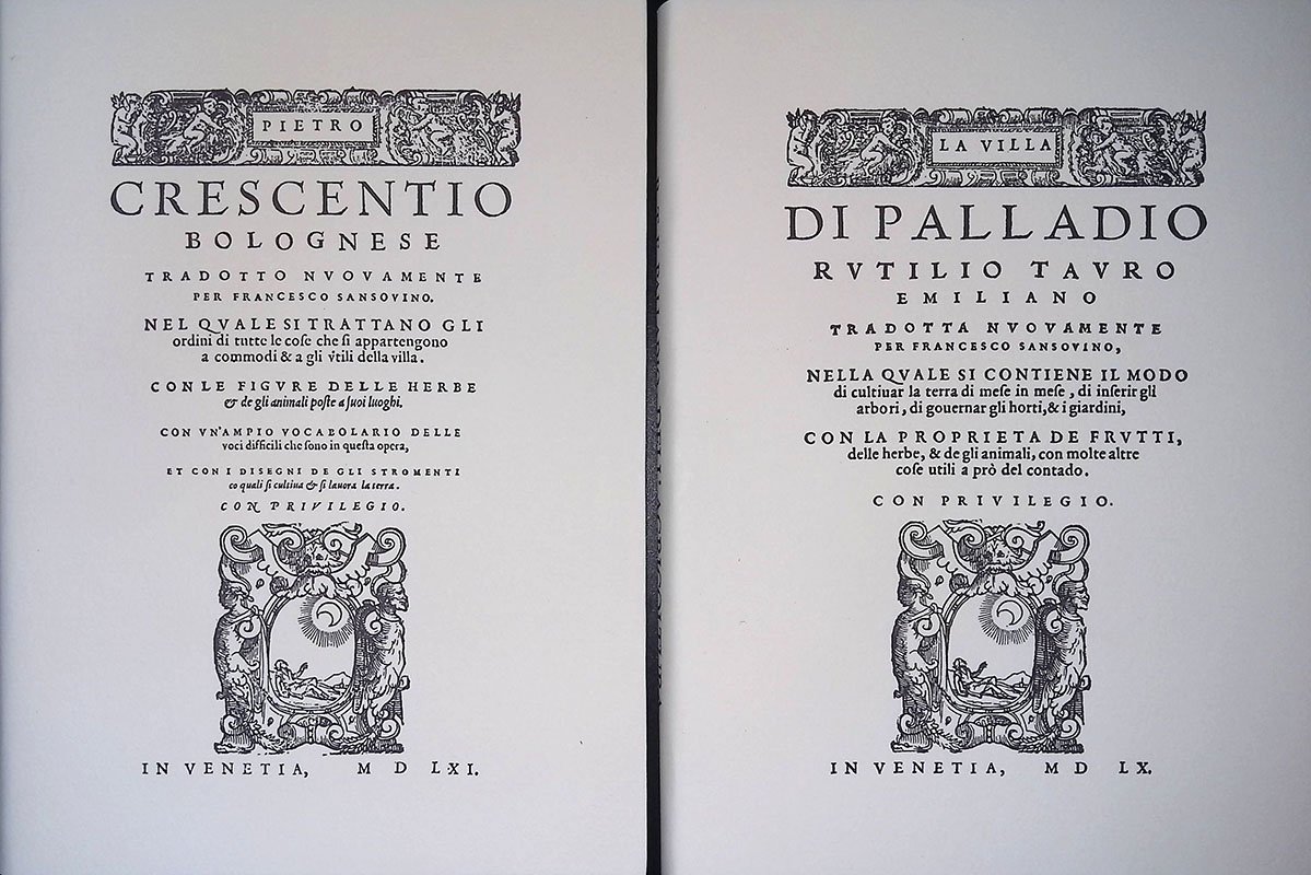 Pietro Crescentio Bolognese. La Villa di Palladio Rutilio Lauro. Due …