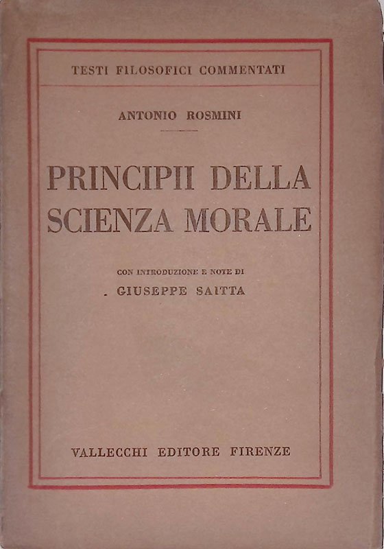 Principii della scienza morale