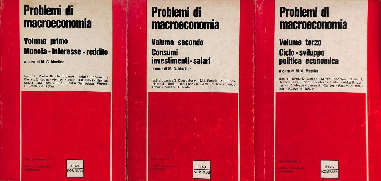 Problemi di macroeconomia. 3 Volumi | Immagine principale