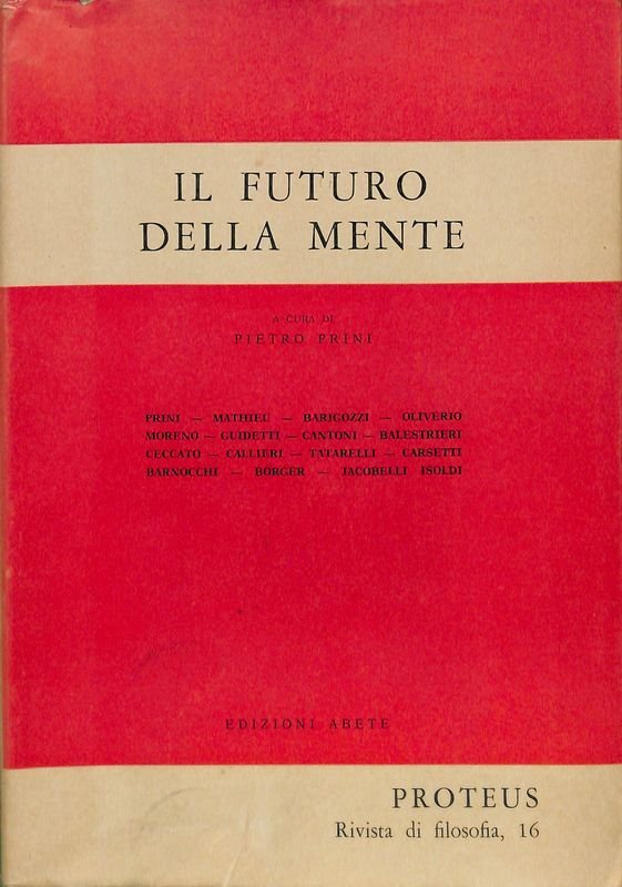 Proteus rivista di filosofia, n. 16 - 1975. Il futuro … | Immagine principale