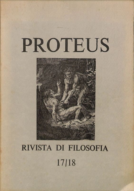 Proteus rivista di filosofia, n. 17-18 - 1975