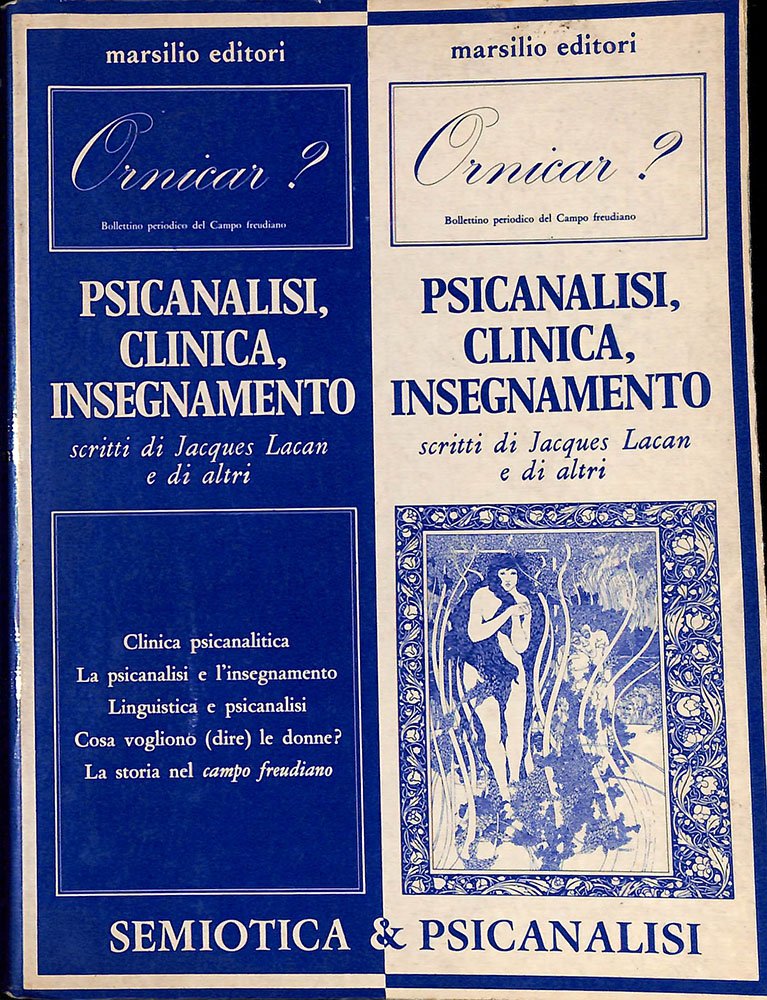 Psicanalisi clinica insegnamento | Immagine principale