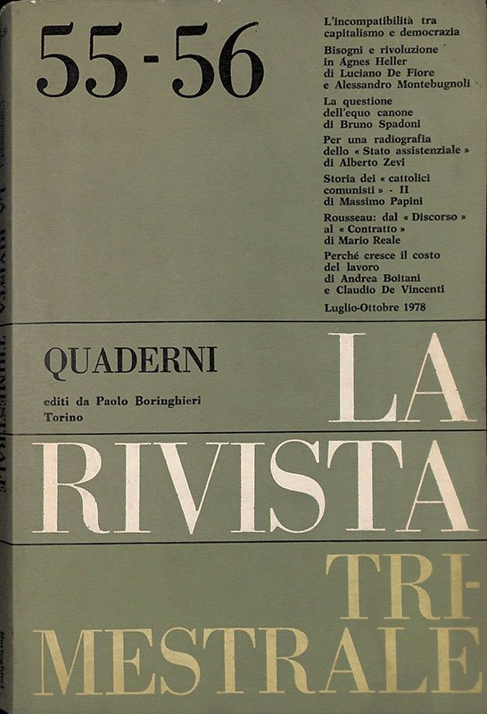 Quaderni della Rivista Trimestrale. N. 55-56, Luglio-Ottobre 1978