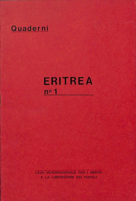 Quaderni. Eritrea. N. 1