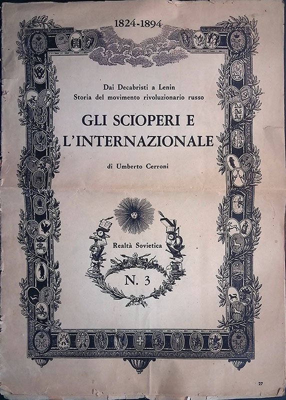 Realtà Sovietica N. 3. Dai Decabristi a Lenin - Storia …