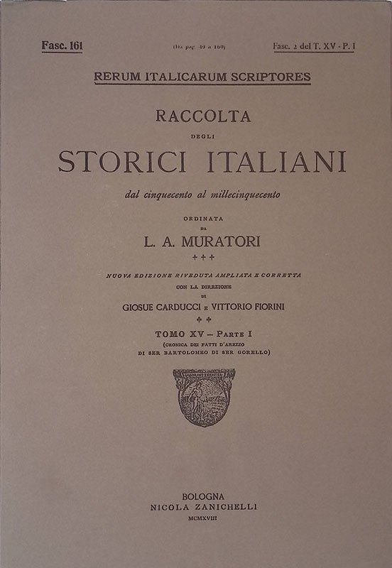 Rerum Italicarum Scriptores. Raccolta degli storici italiani dal Cinquecento al … | Immagine principale