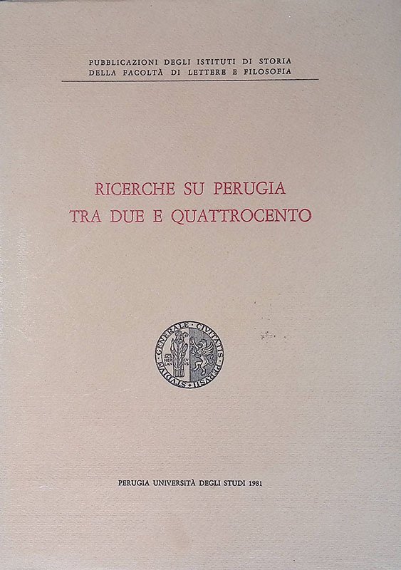 Ricerche su Perugia tra Due e Quattrocento | Immagine principale