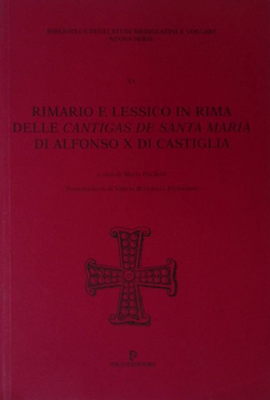 Rimario e lessico in rima delle Cantigas de Santa Maria … | Immagine principale